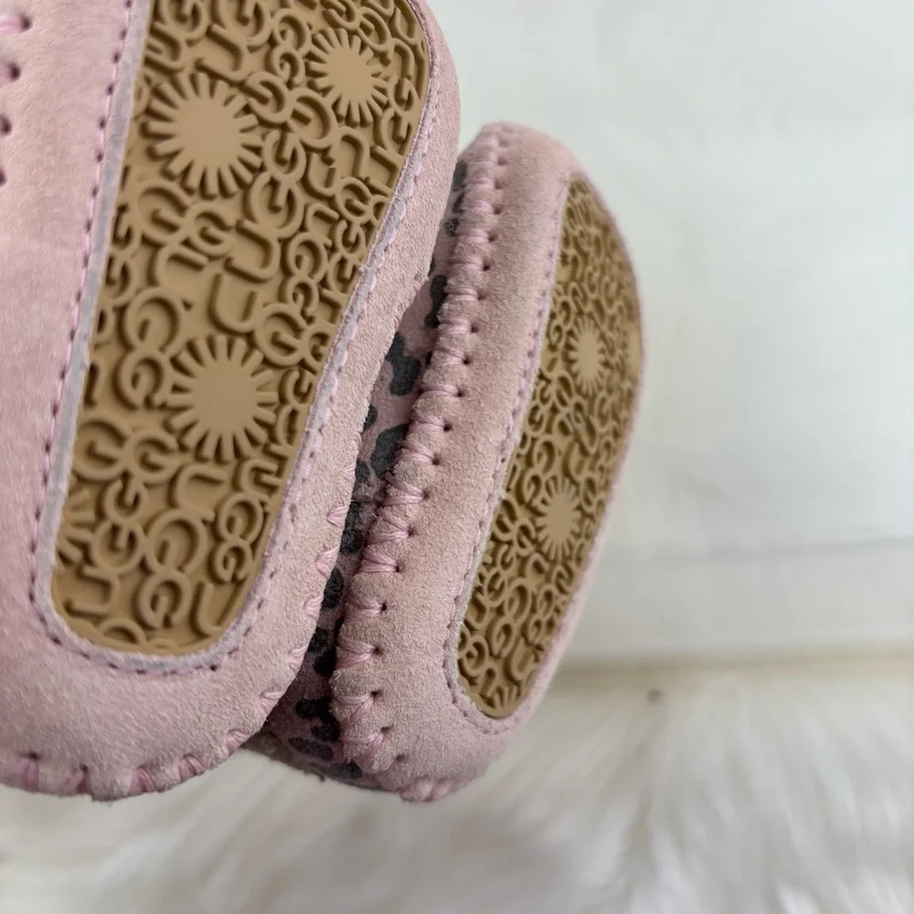 UGG Blush Cheetah Pink print Infant Booties Size 0/1